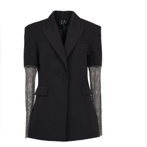 Diamond Black Bling Blazer L. NWT